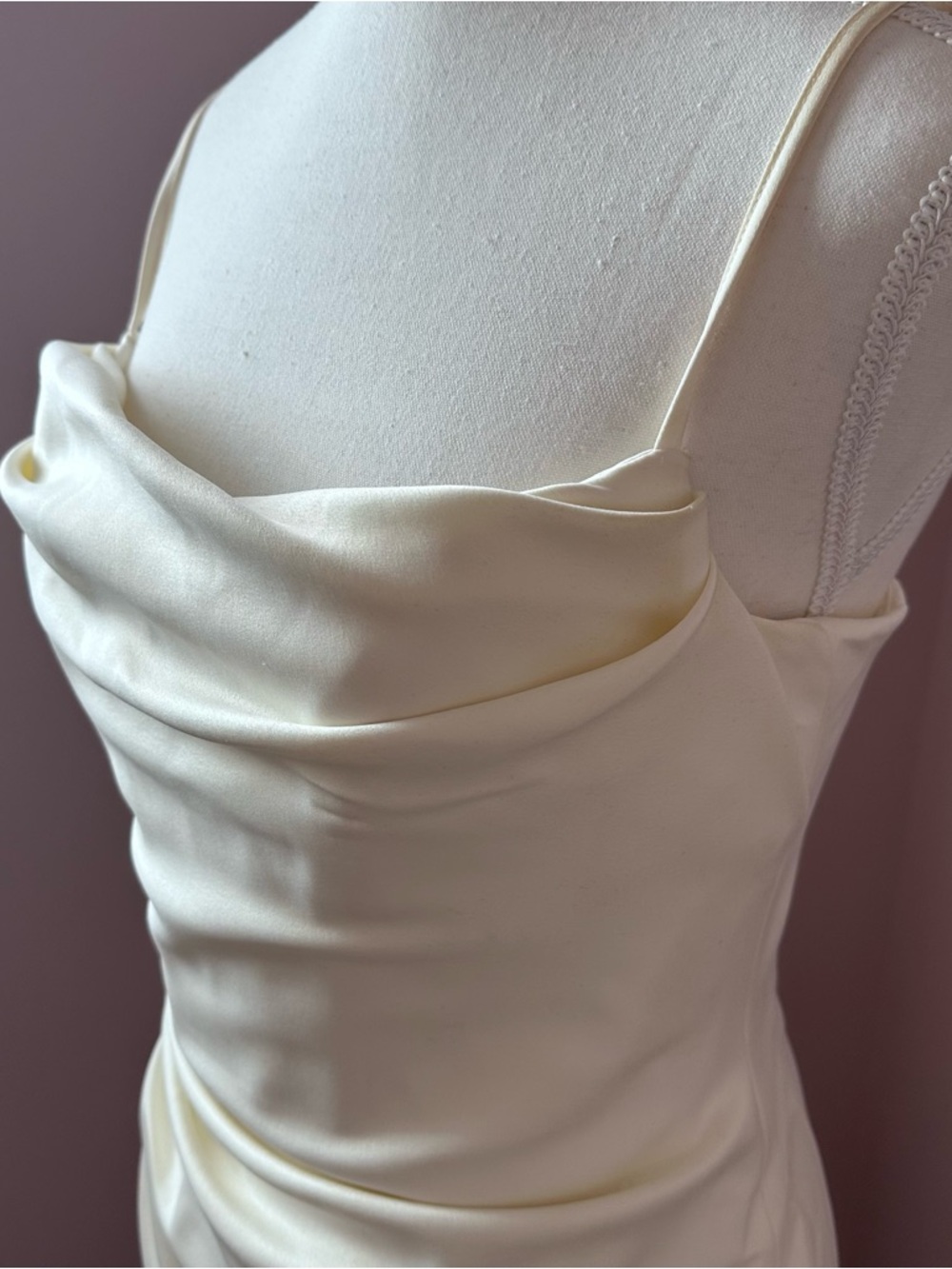 House of CB Anja Dress - Ivory Satin Corset Dress - Picture 4 of 9